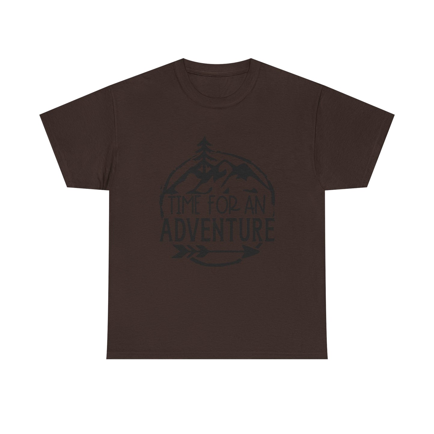 Time for an Adventure Unisex Heavy Cotton Tee - Men's Camping Tee - Women's Camping Tee