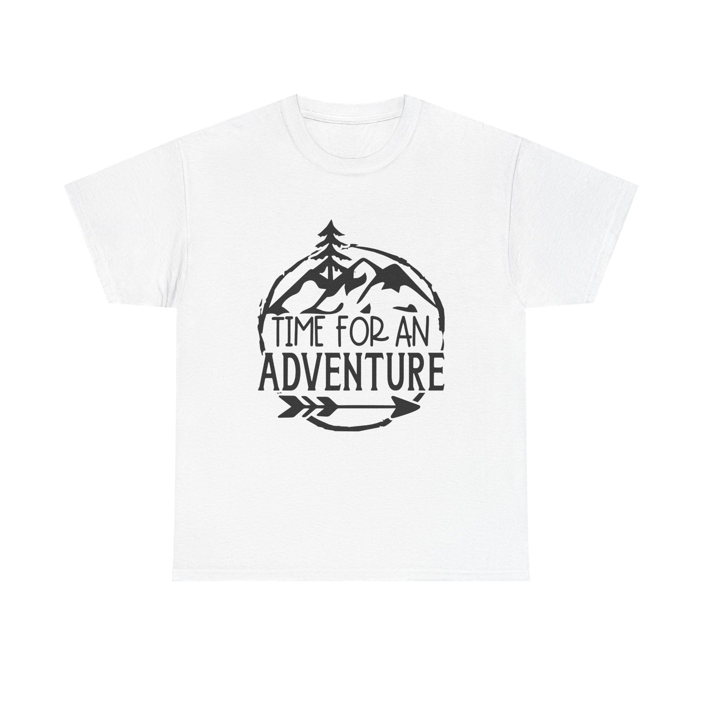 Time for an Adventure Unisex Heavy Cotton Tee - Men's Camping Tee - Women's Camping Tee