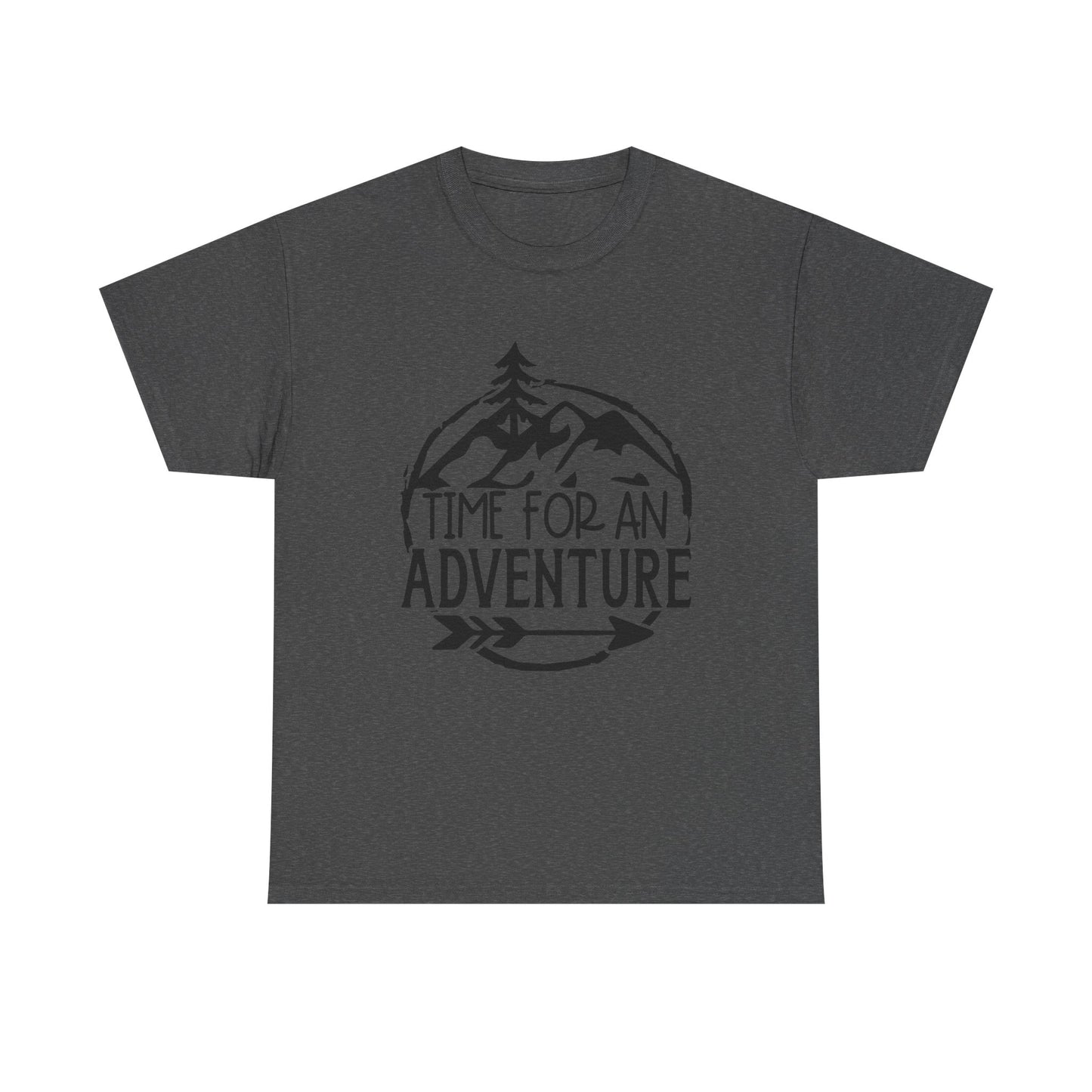 Time for an Adventure Unisex Heavy Cotton Tee - Men's Camping Tee - Women's Camping Tee