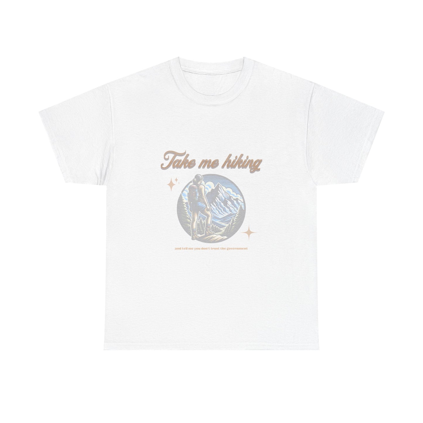 Take Me Hiking Women's Heavy Cotton Tee - Adventure Ready Outdoor Shirt