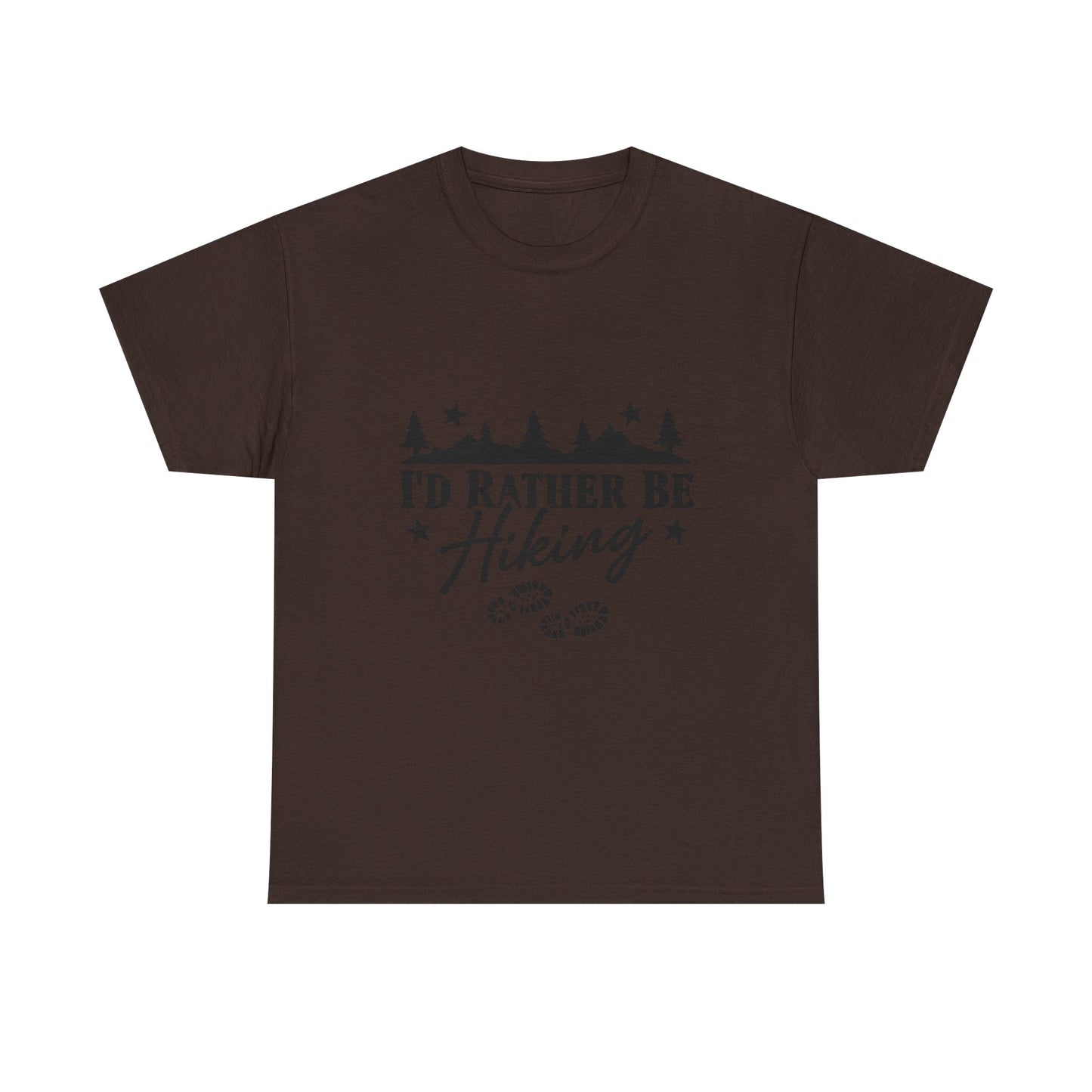 I'd Rather Be Hiking Unisex Heavy Cotton Tee - Perfect Gift for Outdoor Enthusiasts | Men's Graphic Tee | Women's Graphic Tee