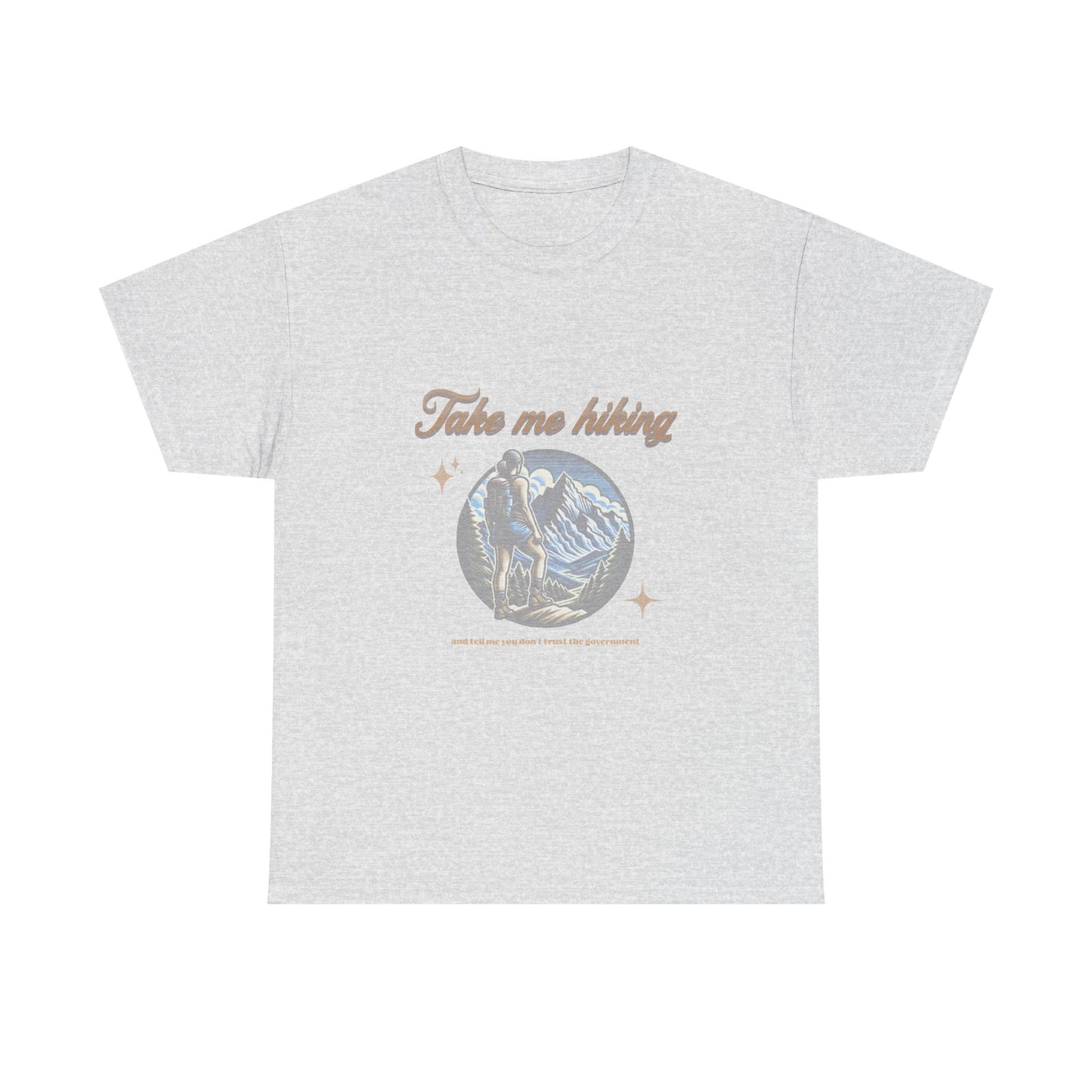 Take Me Hiking Women's Heavy Cotton Tee - Adventure Ready Outdoor Shirt