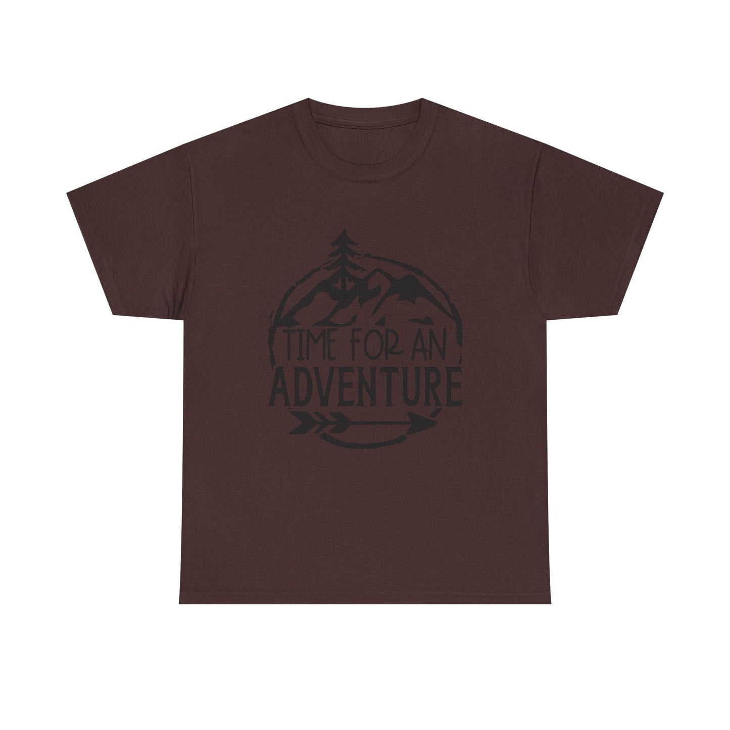 Time for an Adventure Unisex Heavy Cotton Tee - Men's Camping Tee - Women's Camping Tee