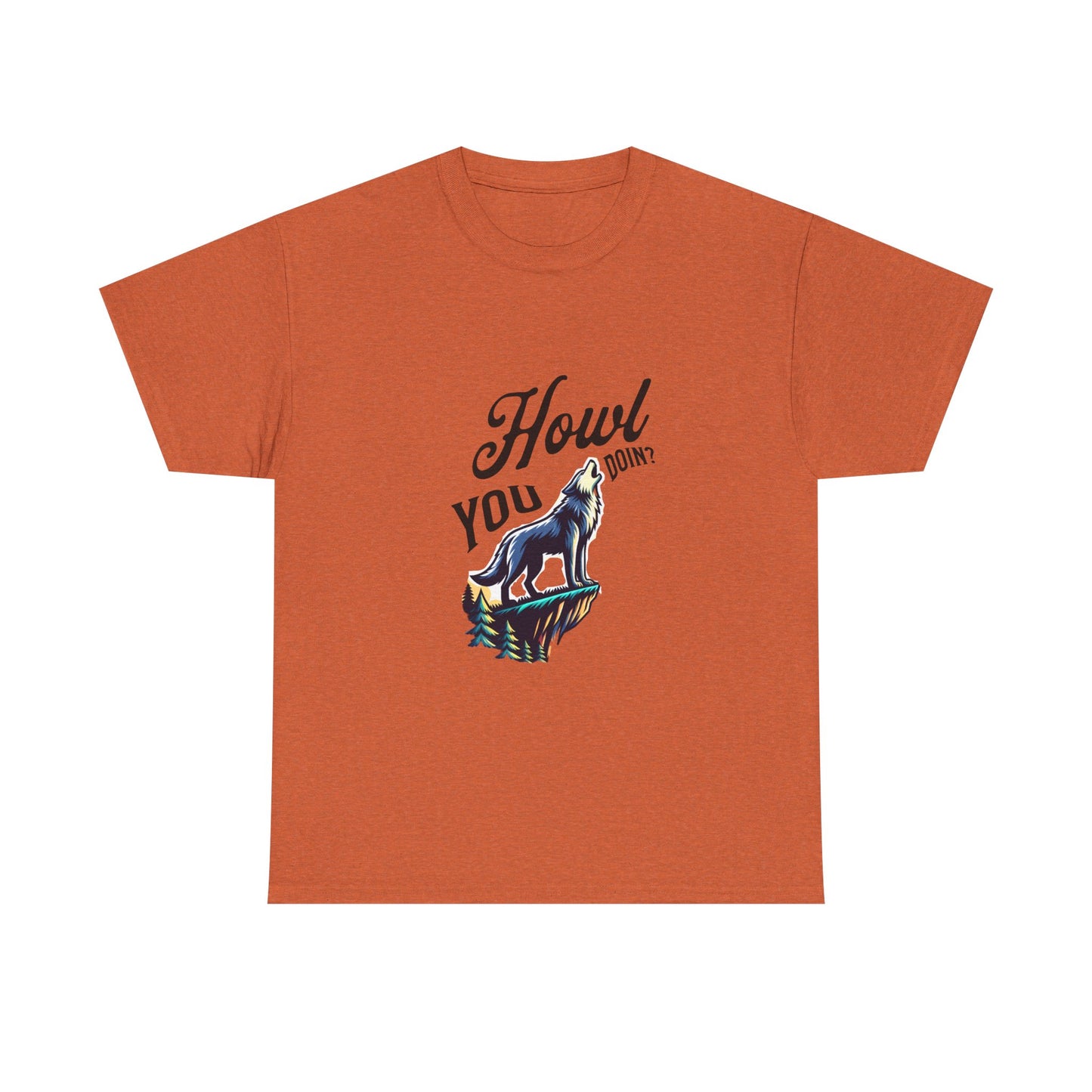 Howl You Doin'? Fun Wolf Graphic Tee