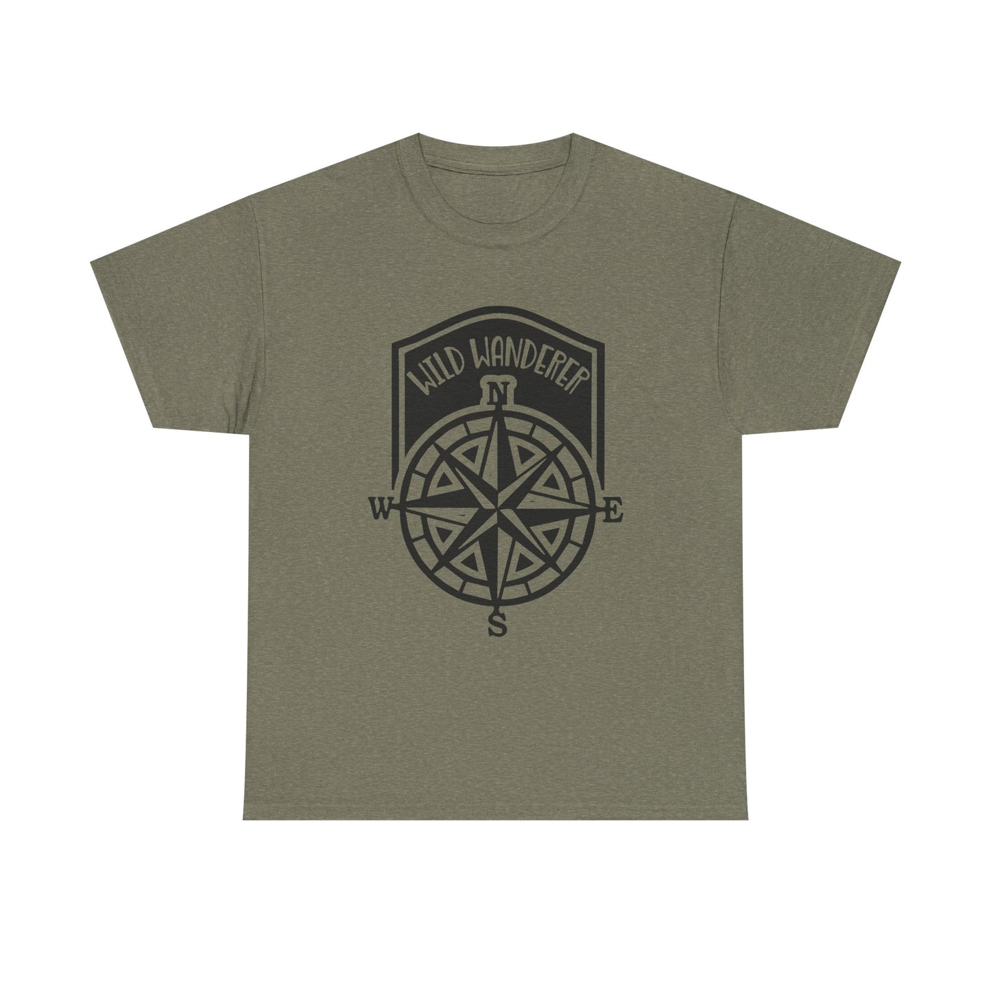Wild Wanderer Unisex Heavy Cotton Tee | Adventure Spirit & Nature Inspired T-Shirt | Men's Graphic Tee | Women's Graphic Tee