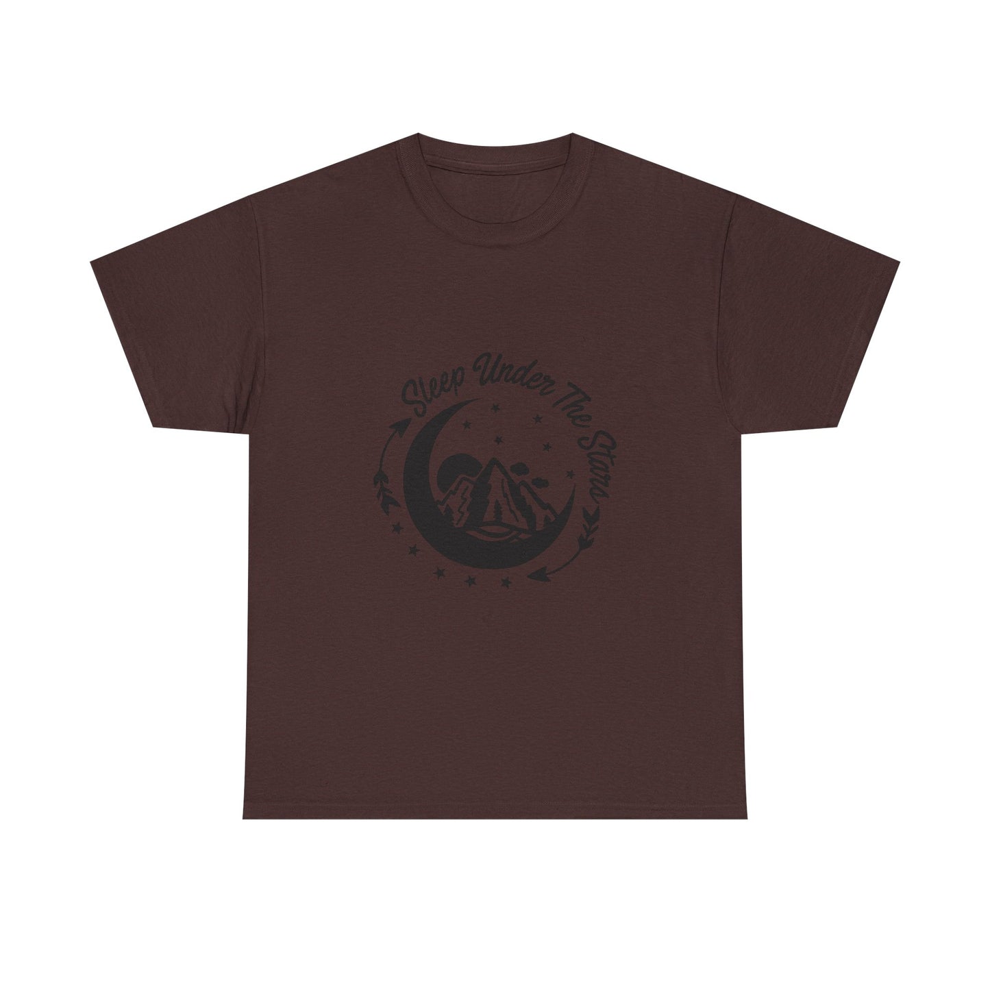 Adventure-Inspired Unisex Heavy Cotton Camping Tee - "Sleep Under The Stars"
