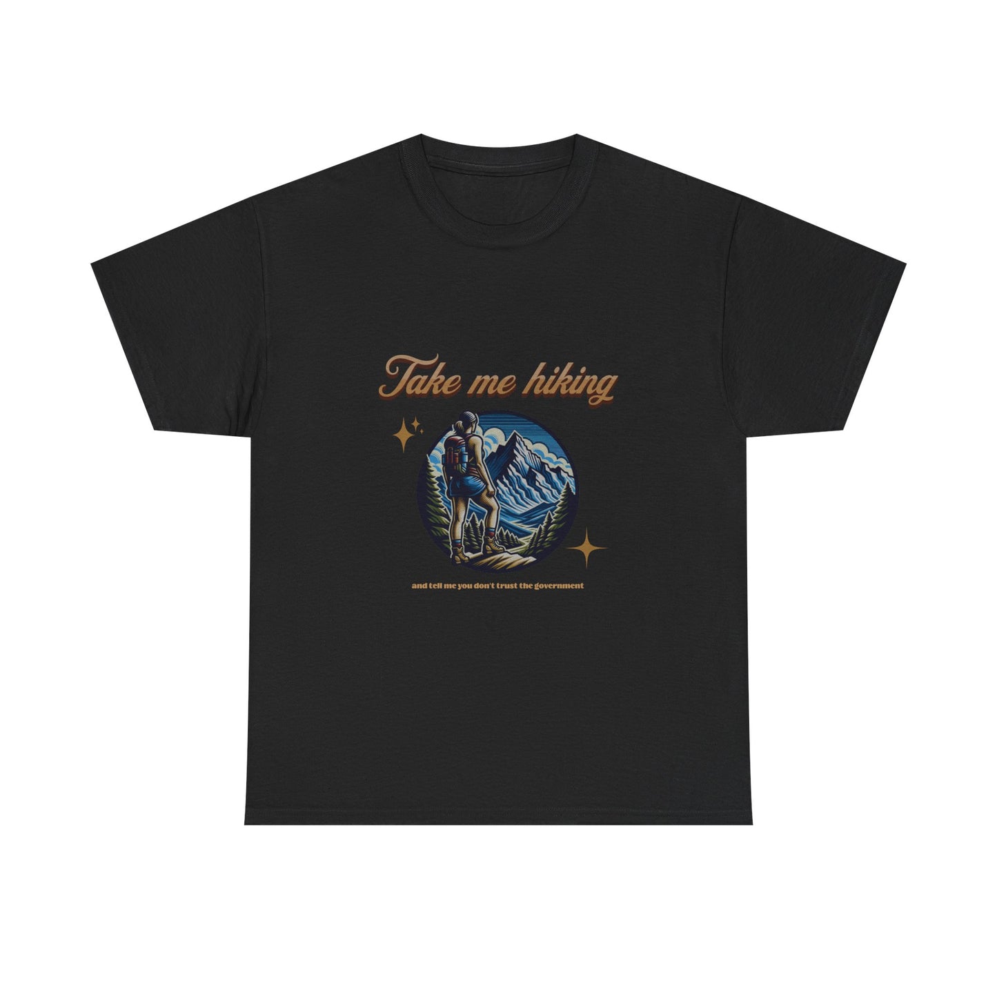 Take Me Hiking Women's Heavy Cotton Tee - Adventure Ready Outdoor Shirt