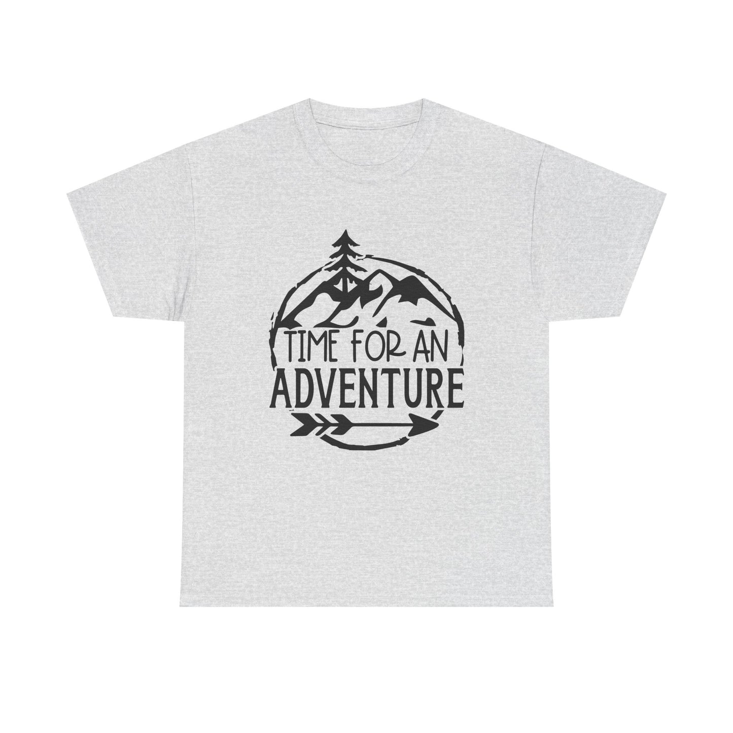 Time for an Adventure Unisex Heavy Cotton Tee - Men's Camping Tee - Women's Camping Tee
