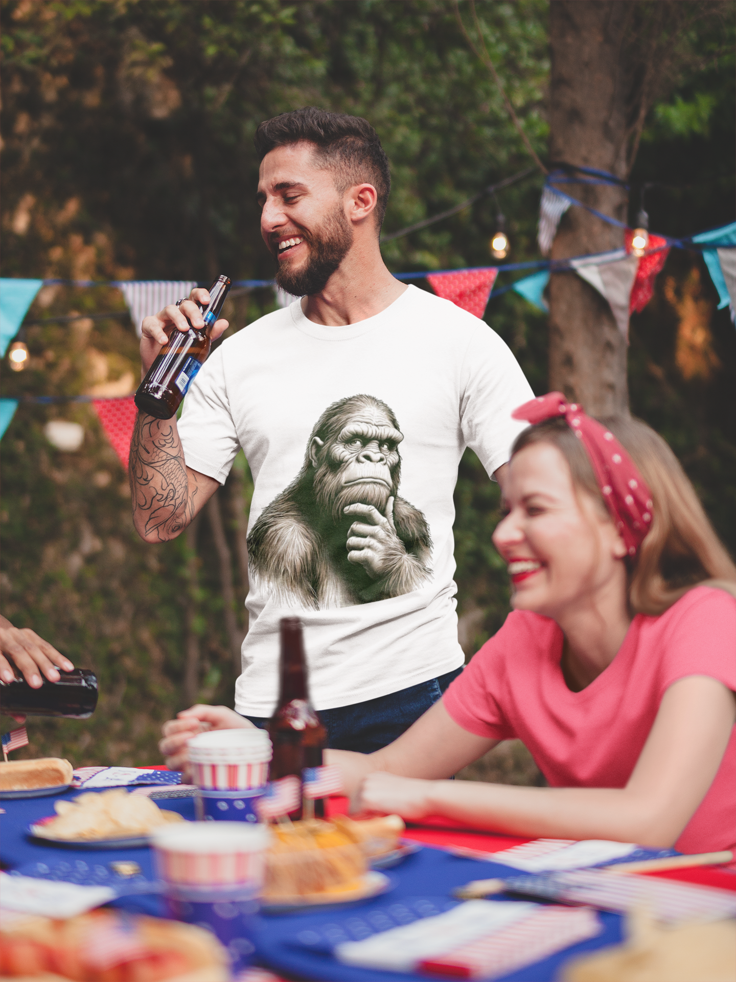 Thoughtful Squatch Cotton Tee