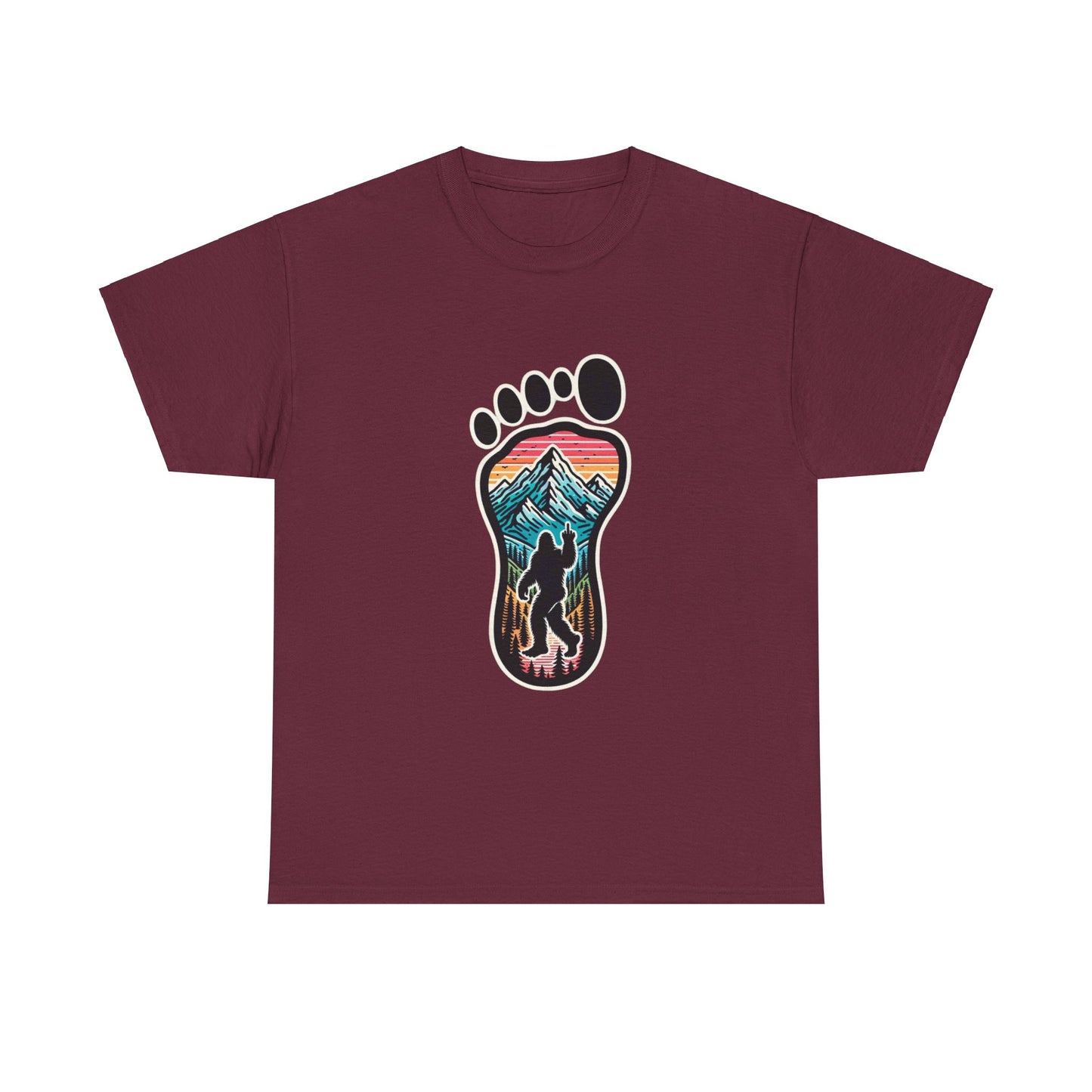 Colorful Bird-Squatch Cotton Tee