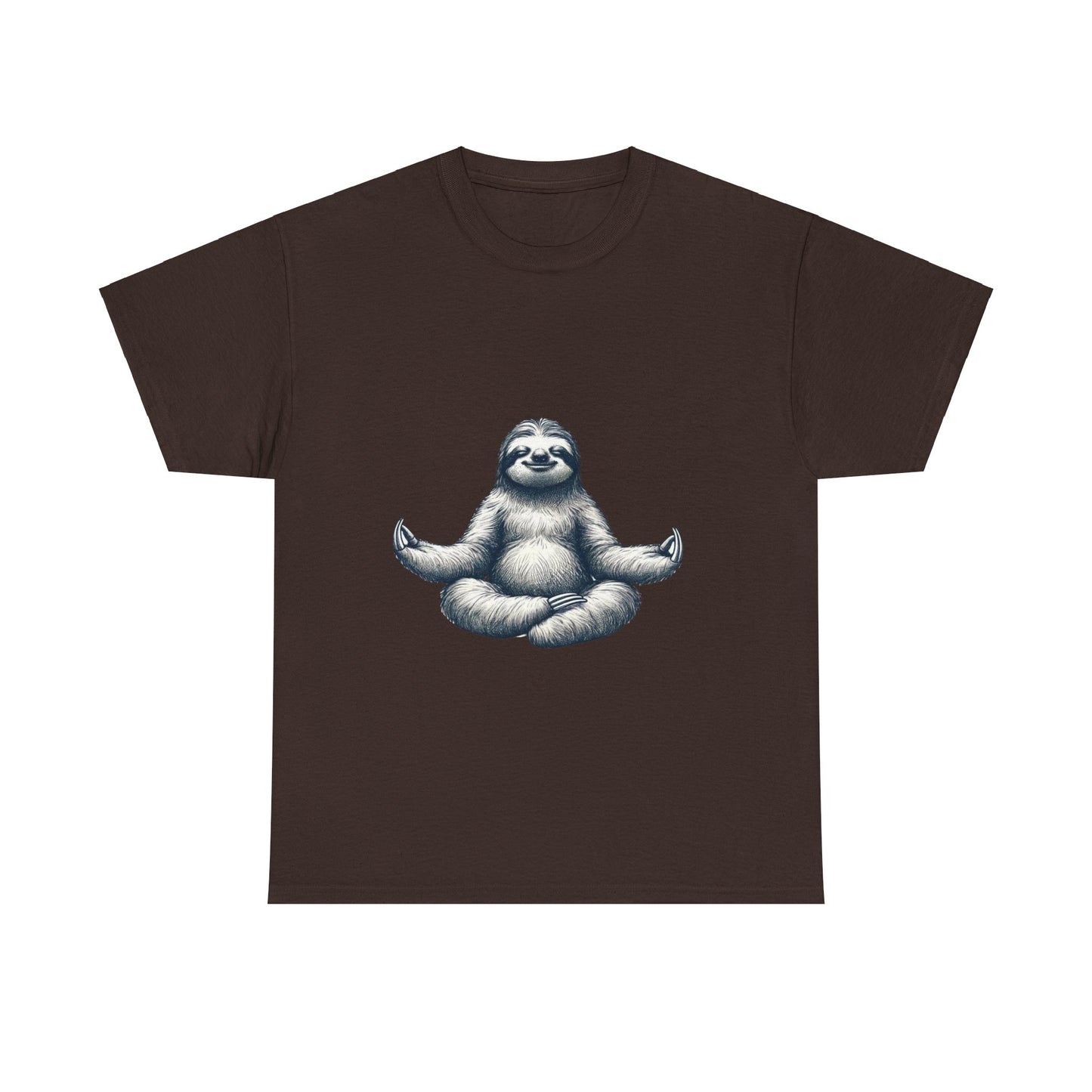 Meditating Sloth Cotton Tee