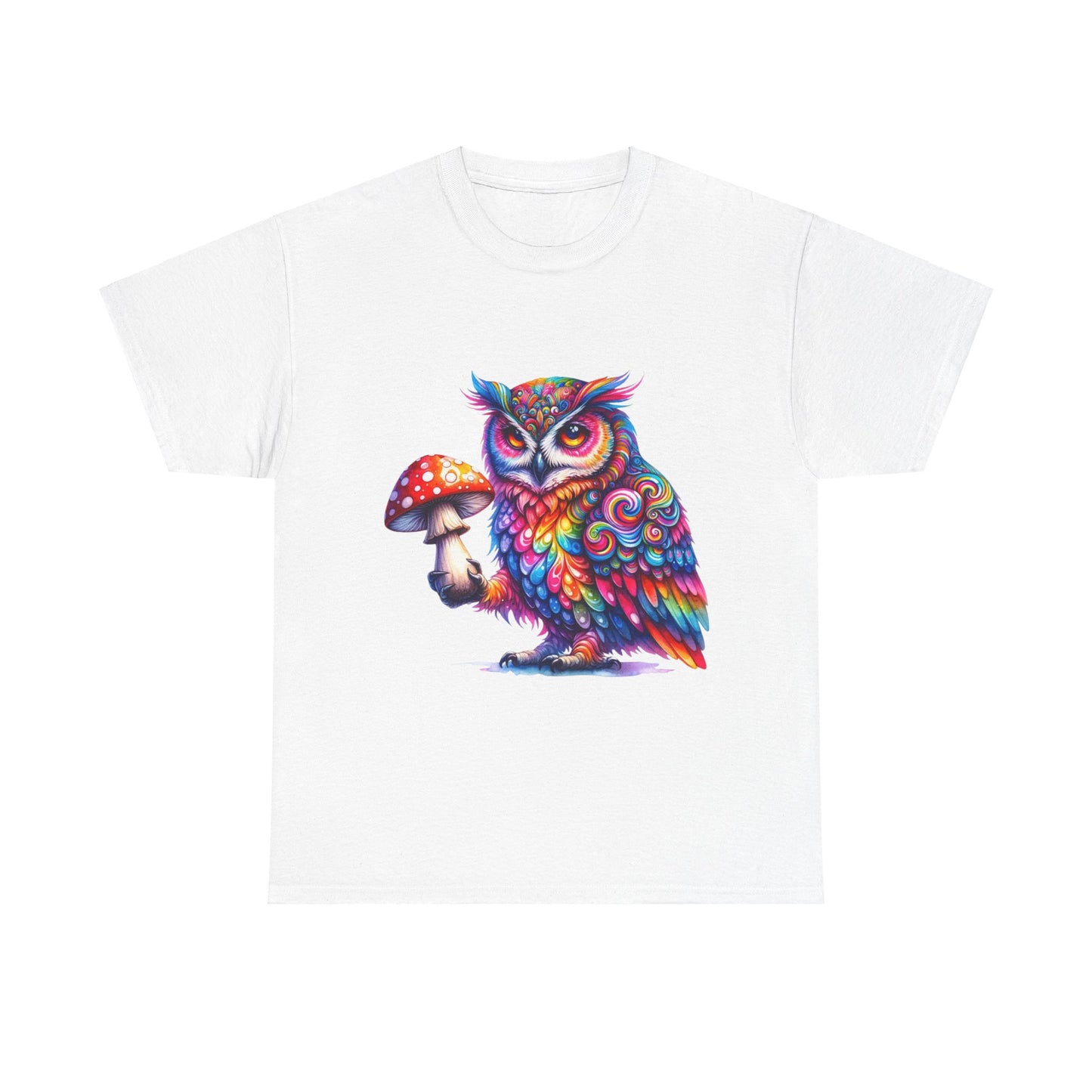 How Many Licks Trippy Owl Cotton Tee