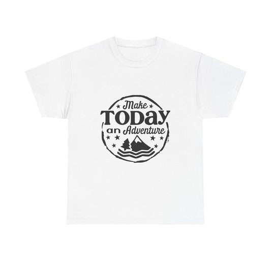 Adventure Quote Unisex Heavy Cotton Tee - Make Today an Adventure