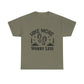 Hiking Motivational Unisex Heavy Cotton Tee - 'Hike More Worry Less' | Men's Graphic Tee | Women's Graphic Tee