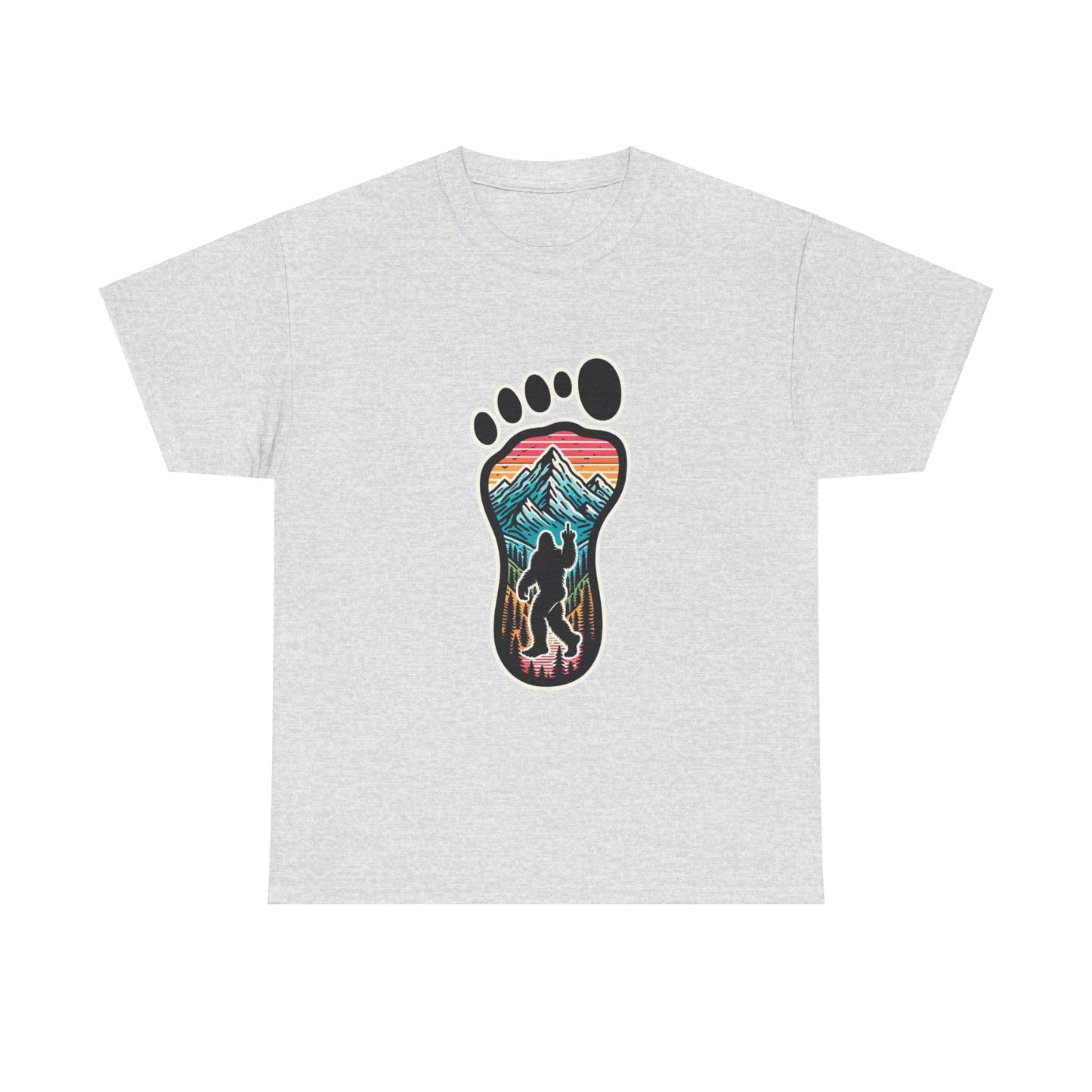 Colorful Bird-Squatch Cotton Tee