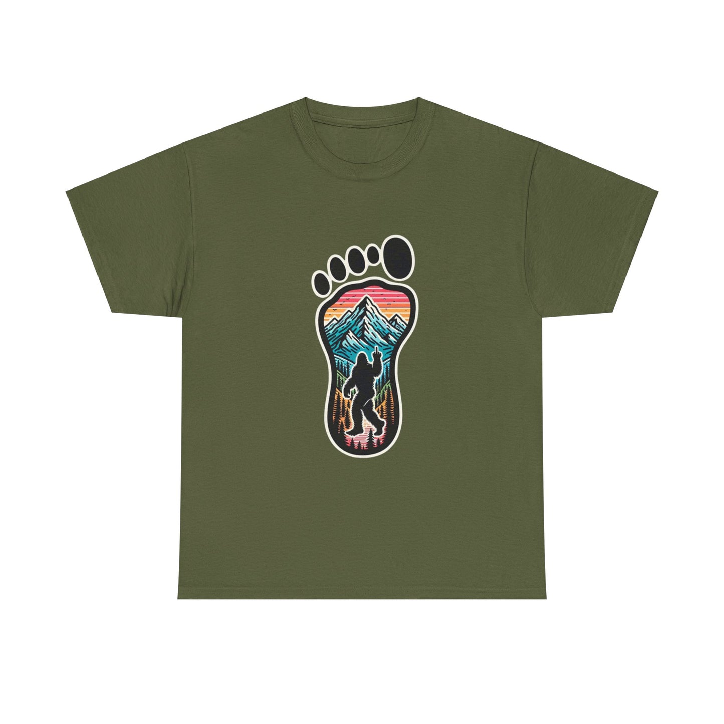 Colorful Bird-Squatch Cotton Tee