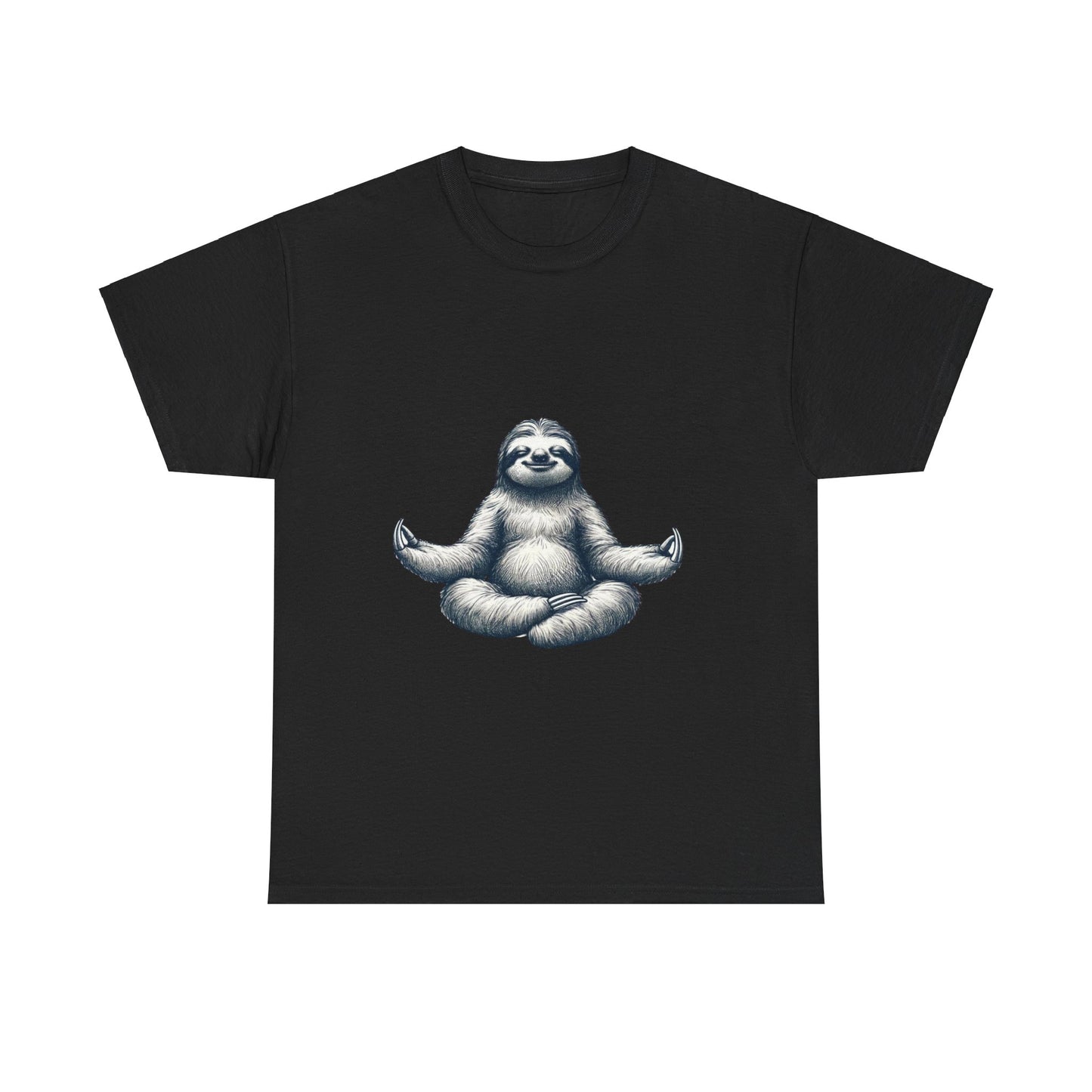 Meditating Sloth Cotton Tee