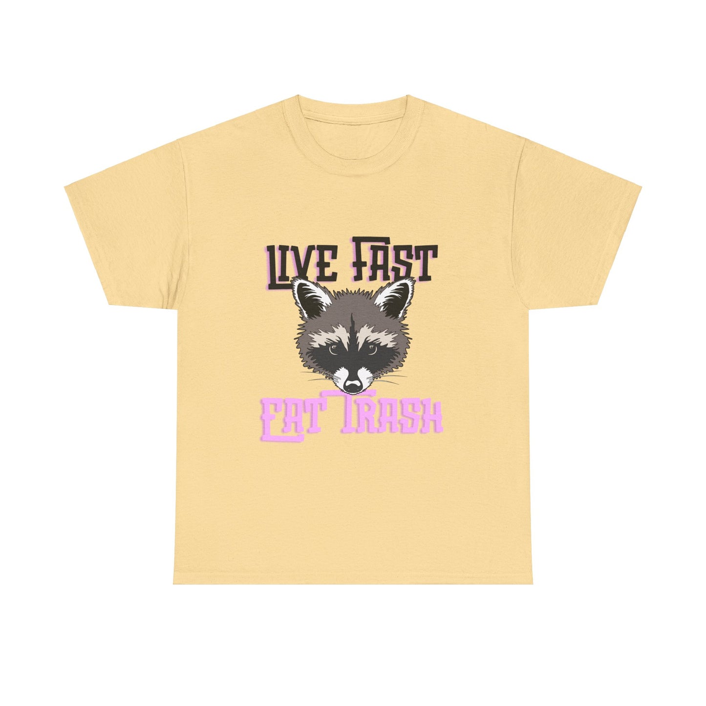 Live Fast Eat Trash Cotton Tee