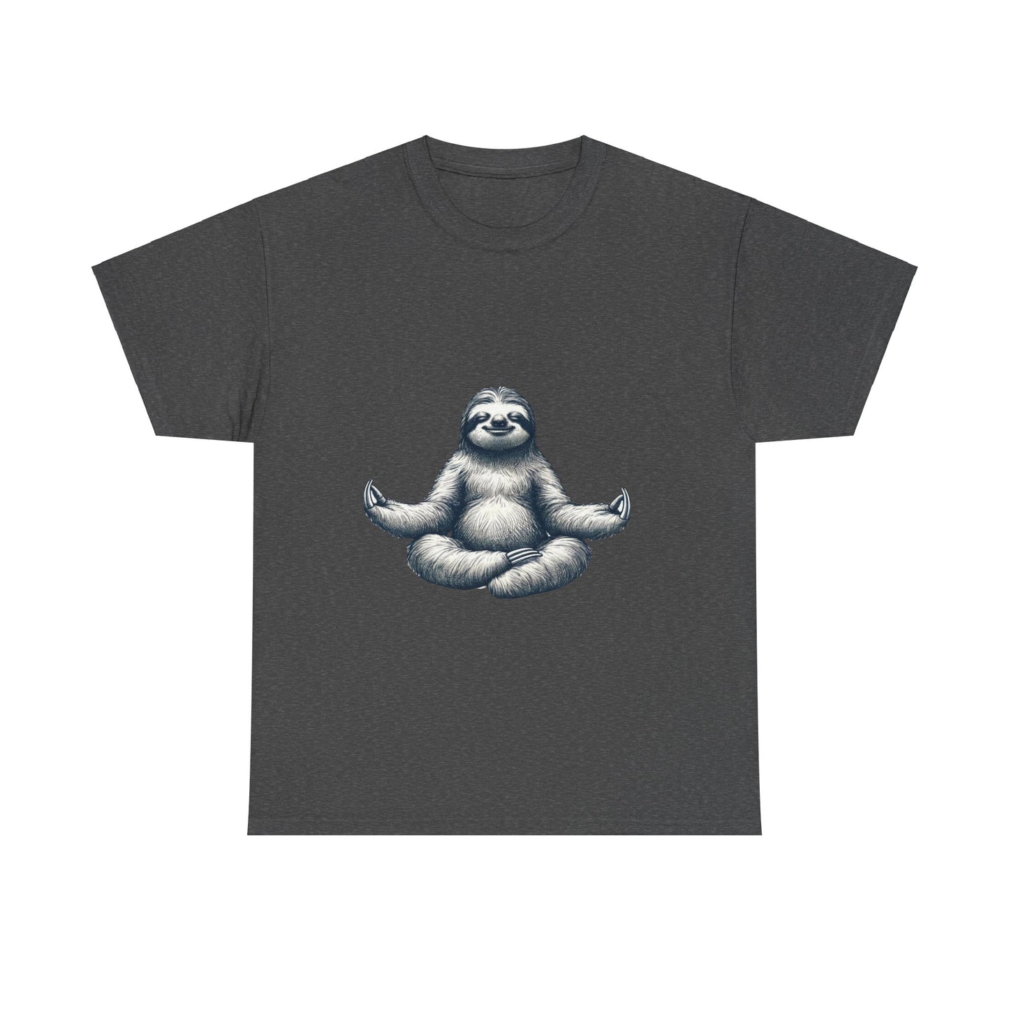 Meditating Sloth Cotton Tee