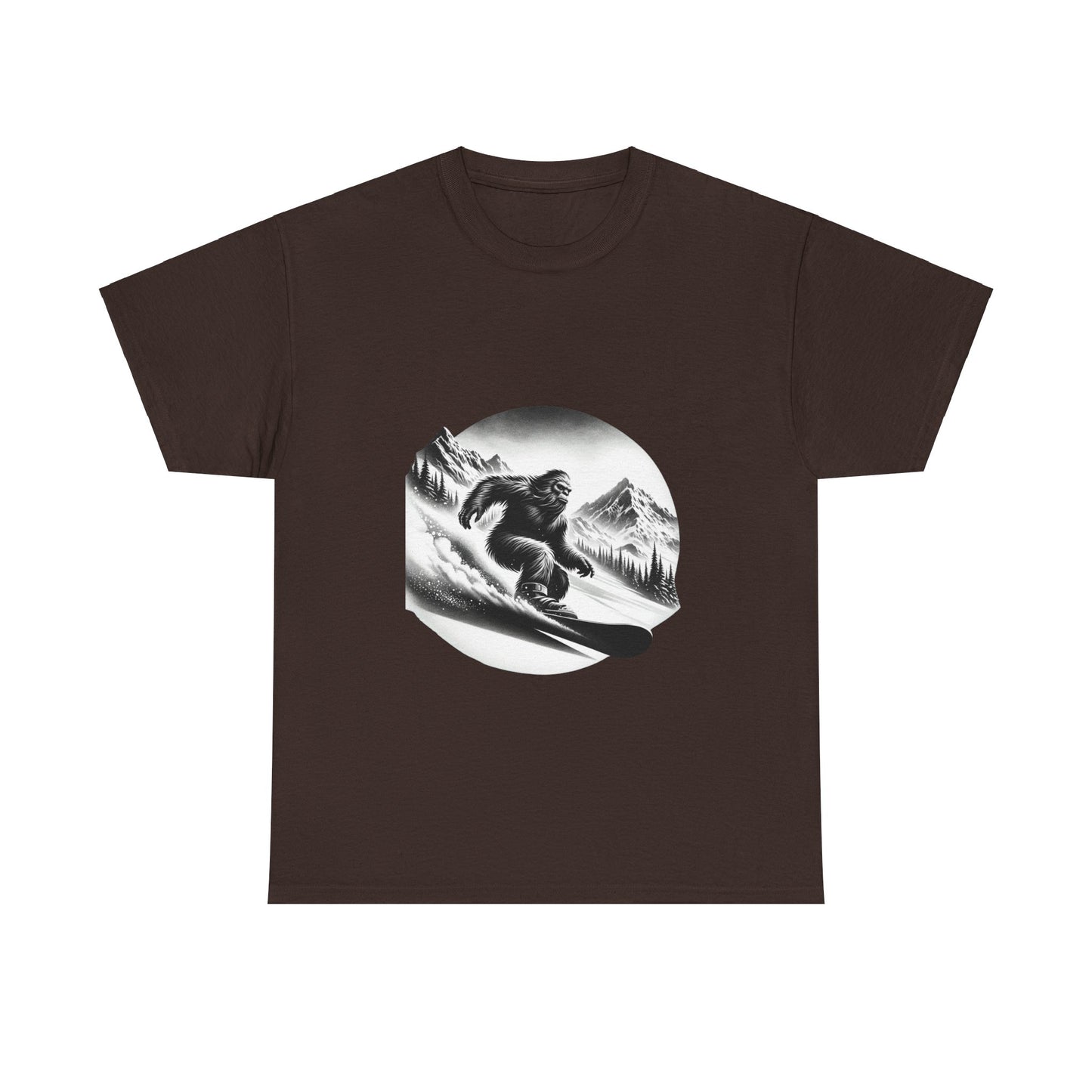 Snowboarding Squatch Cotton Tee