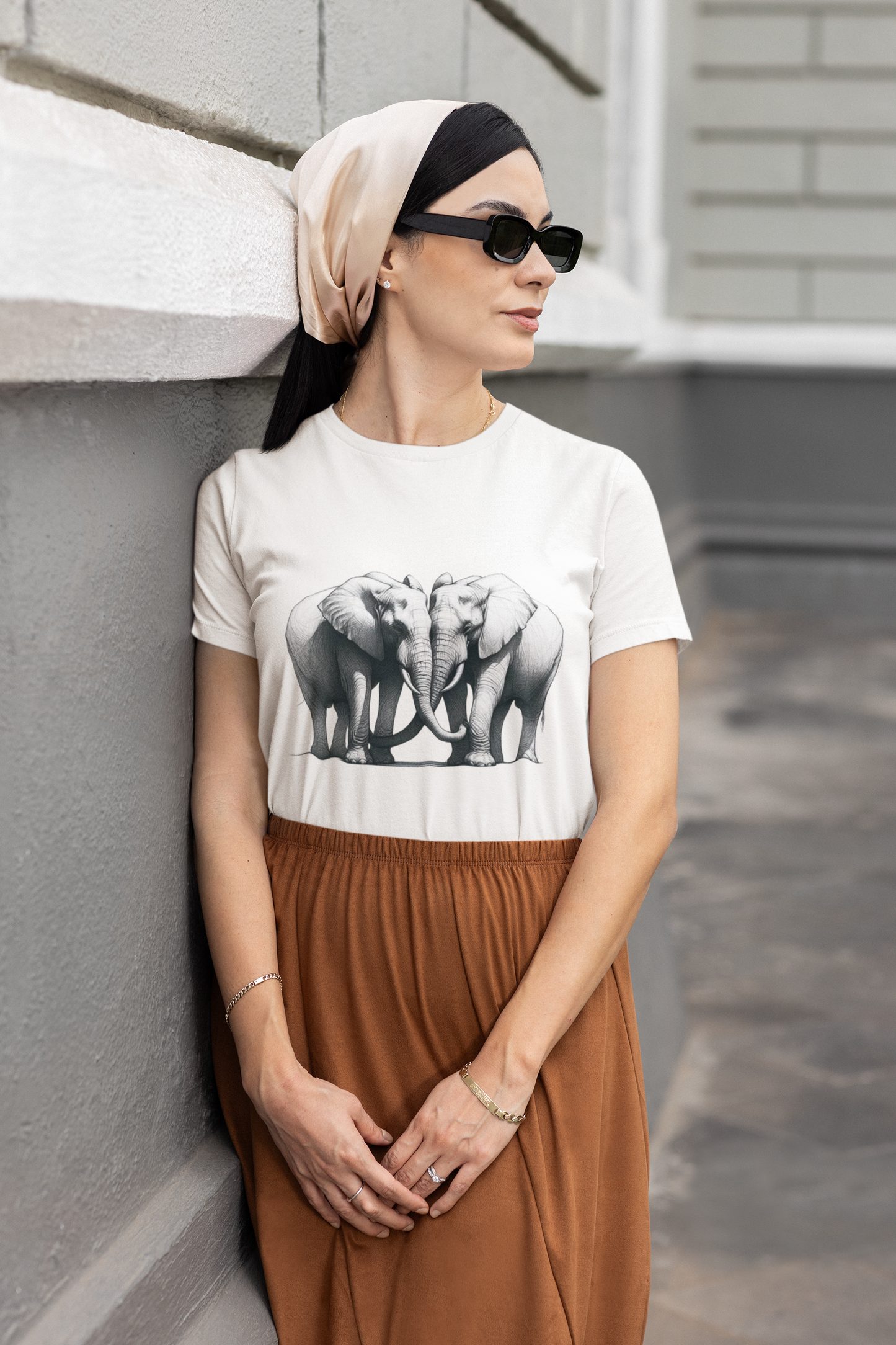 Elephants Cotton Tee