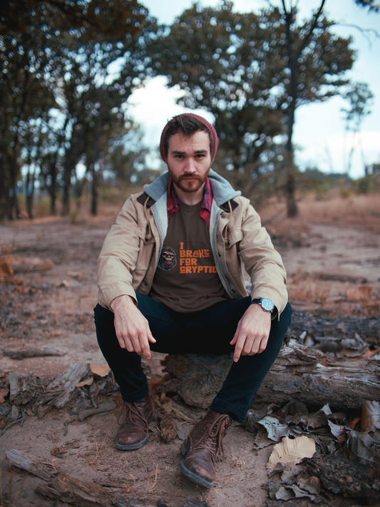 I Brake for Cryptids Unisex Cotton Graphic Tee