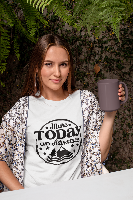 Adventure Quote Unisex Heavy Cotton Tee - Make Today an Adventure