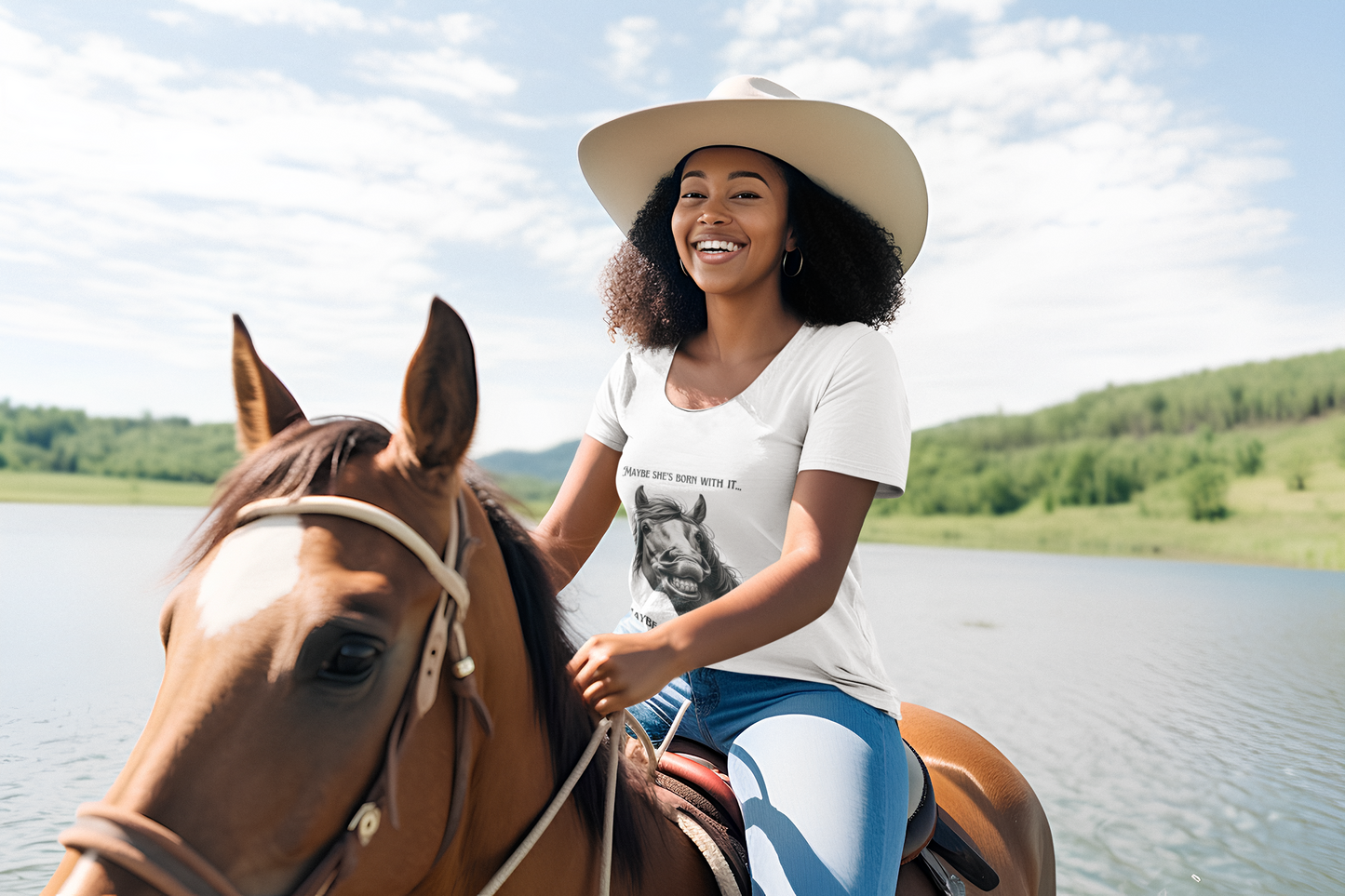 Neigh-belline Cotton Tee