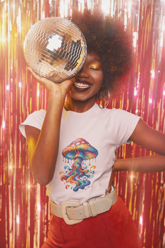 Trippy Shroom Cotton Tee