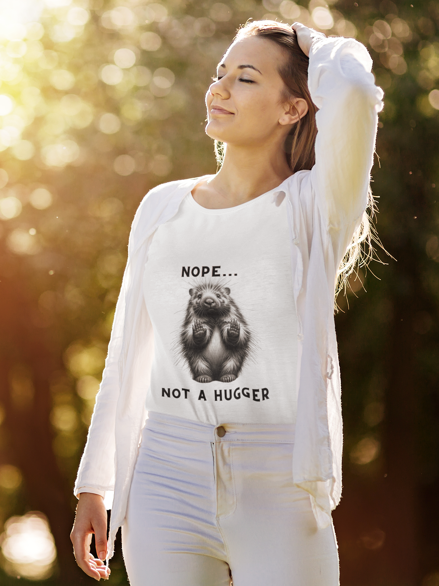 Nope...Not a Hugger Cotton Tee