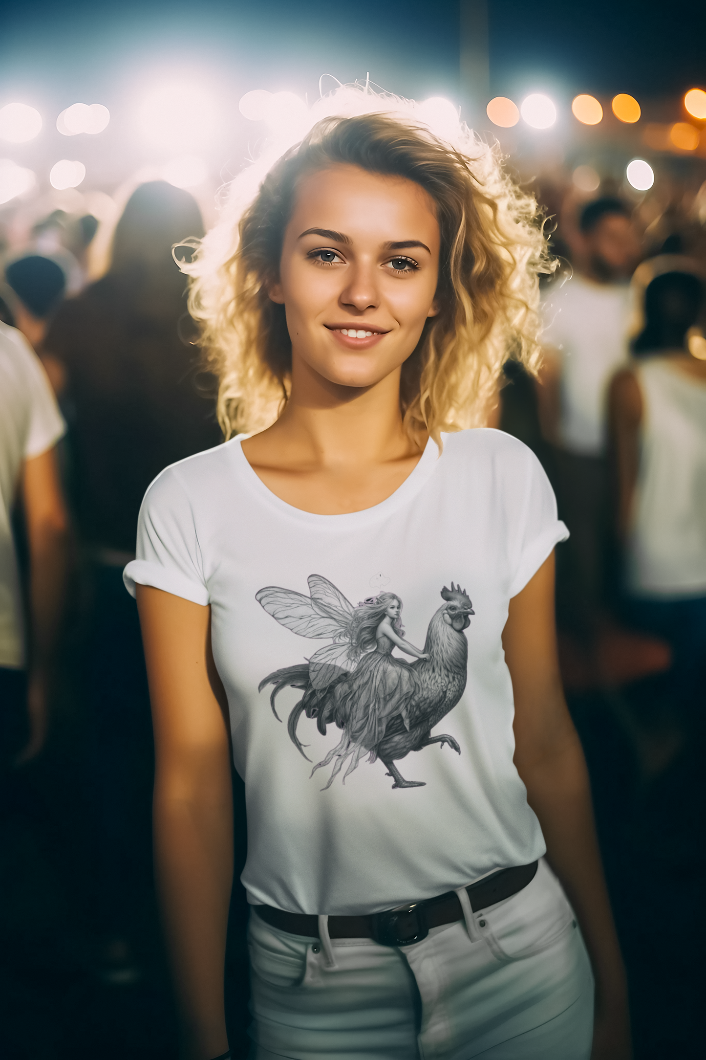 Fairy Chicken Cotton Tee