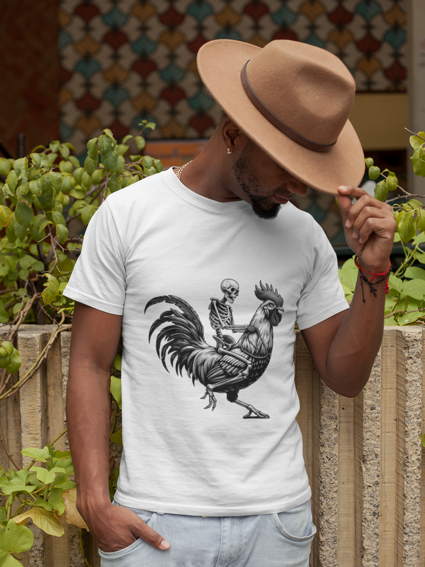 Skeleton Chicken Cotton Tee