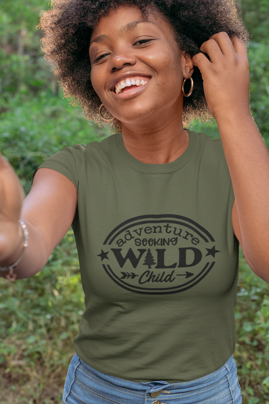 Adventure Seeking Wild Child Tee - Unisex Heavy Cotton Shirt