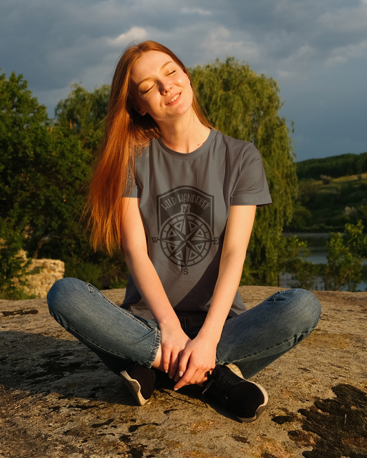 Wild Wanderer Unisex Heavy Cotton Tee | Adventure Spirit & Nature Inspired T-Shirt | Men's Graphic Tee | Women's Graphic Tee