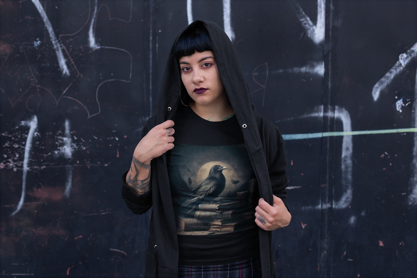 Goth Crow Cotton Tee