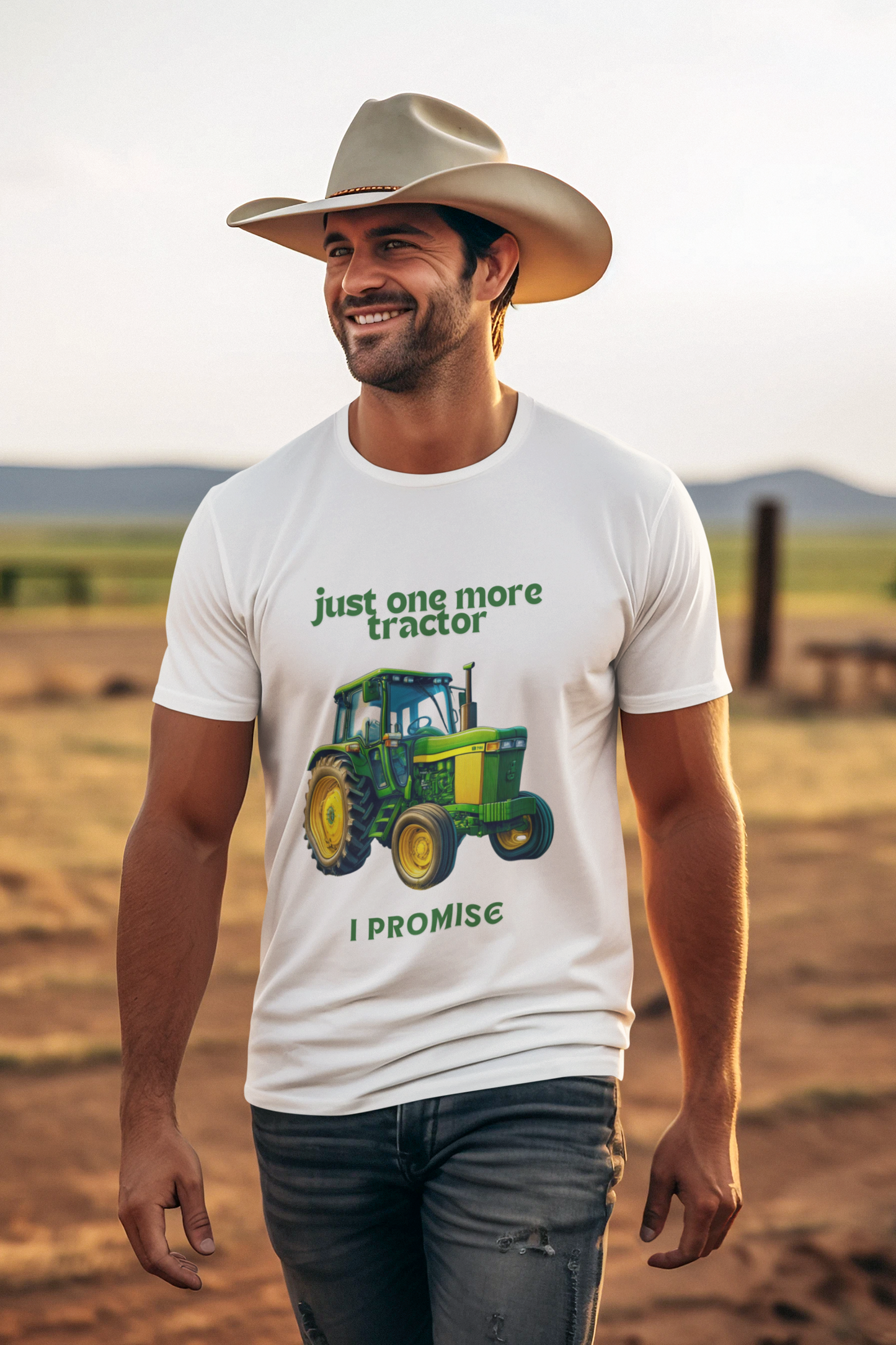 Just One More Tractor Cotton Tee