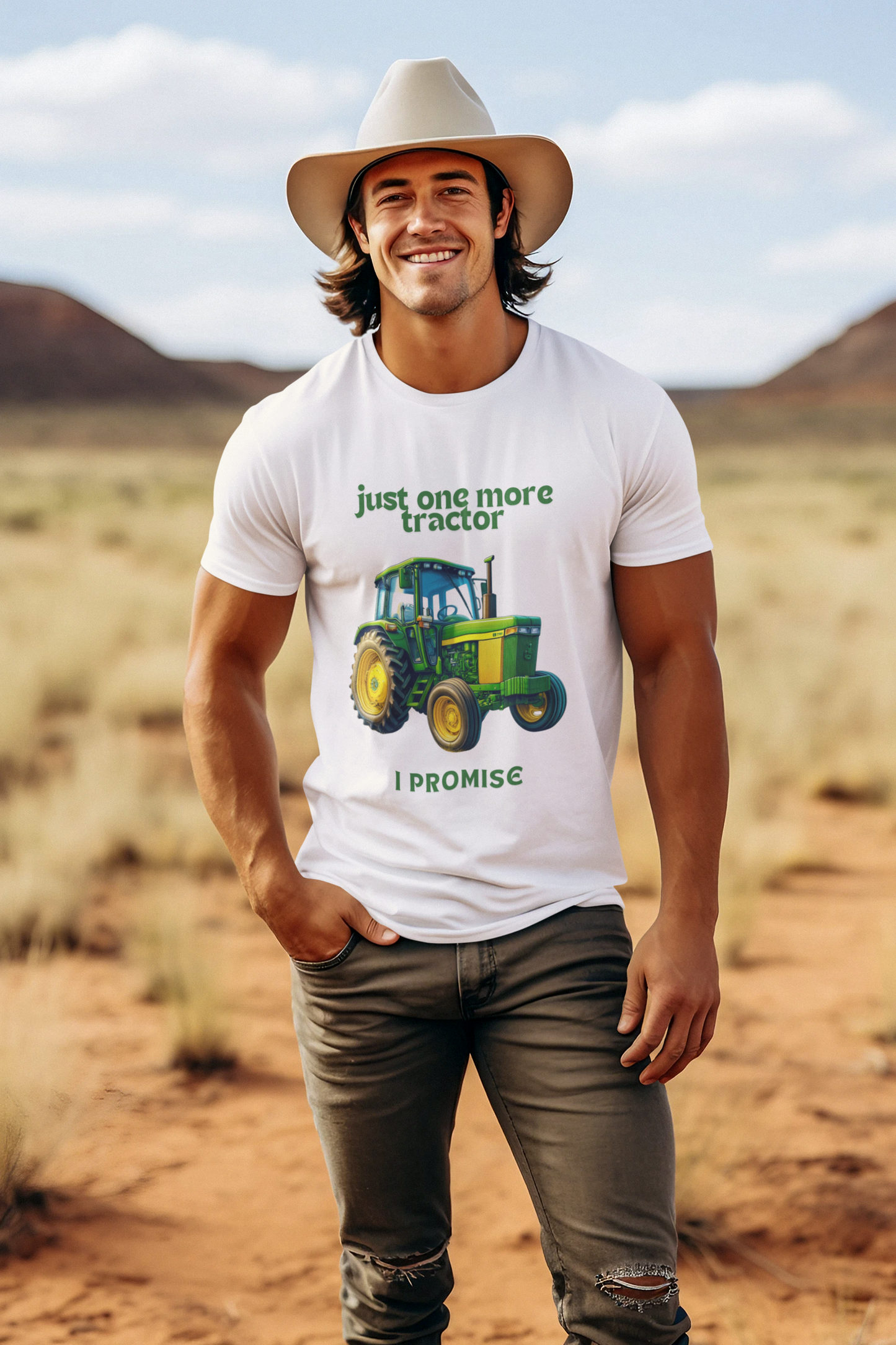 Just One More Tractor Cotton Tee